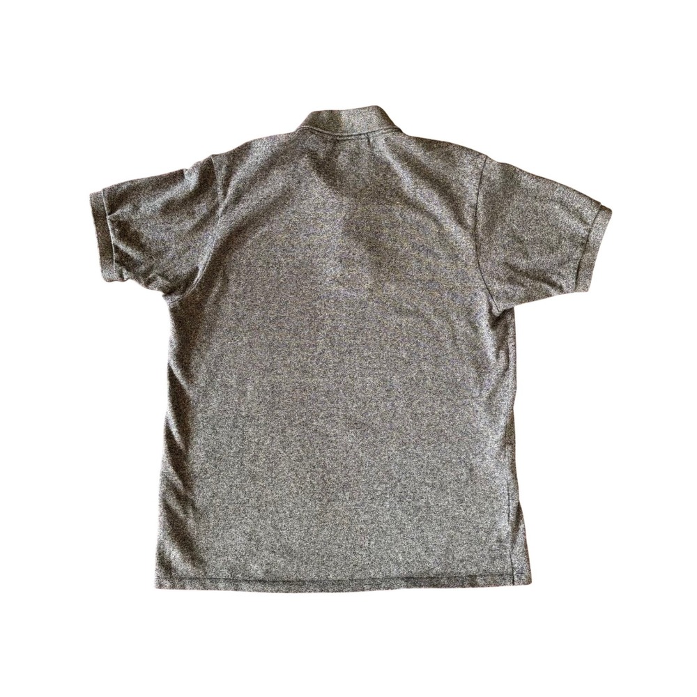 Lacoste Classic Polo Shirt Mens Large L Grey Heathered Cotton Preppy Collared - Picture 3 of 4
